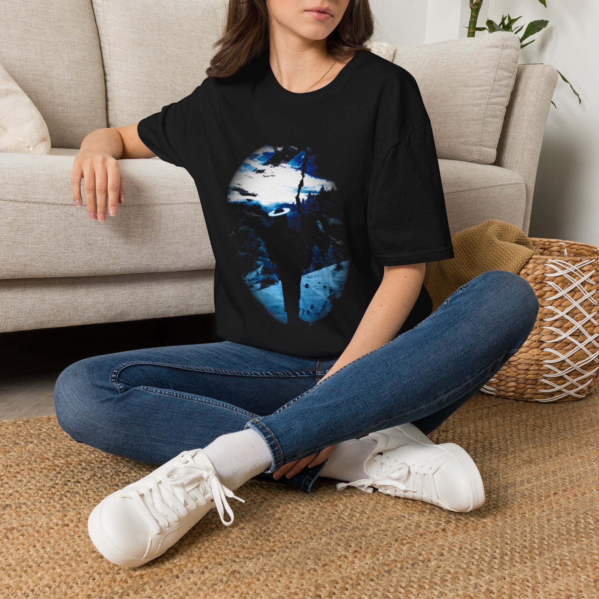 Winter Aurora Light - Torn Apart Art Shirt