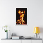 Phoenix Fire Framed Poster - Mythical Fire Bird Wall Art