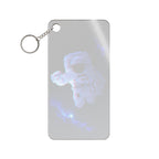 Scanline Spaceman Keychain - CRT Astronaut Acrylic Charm