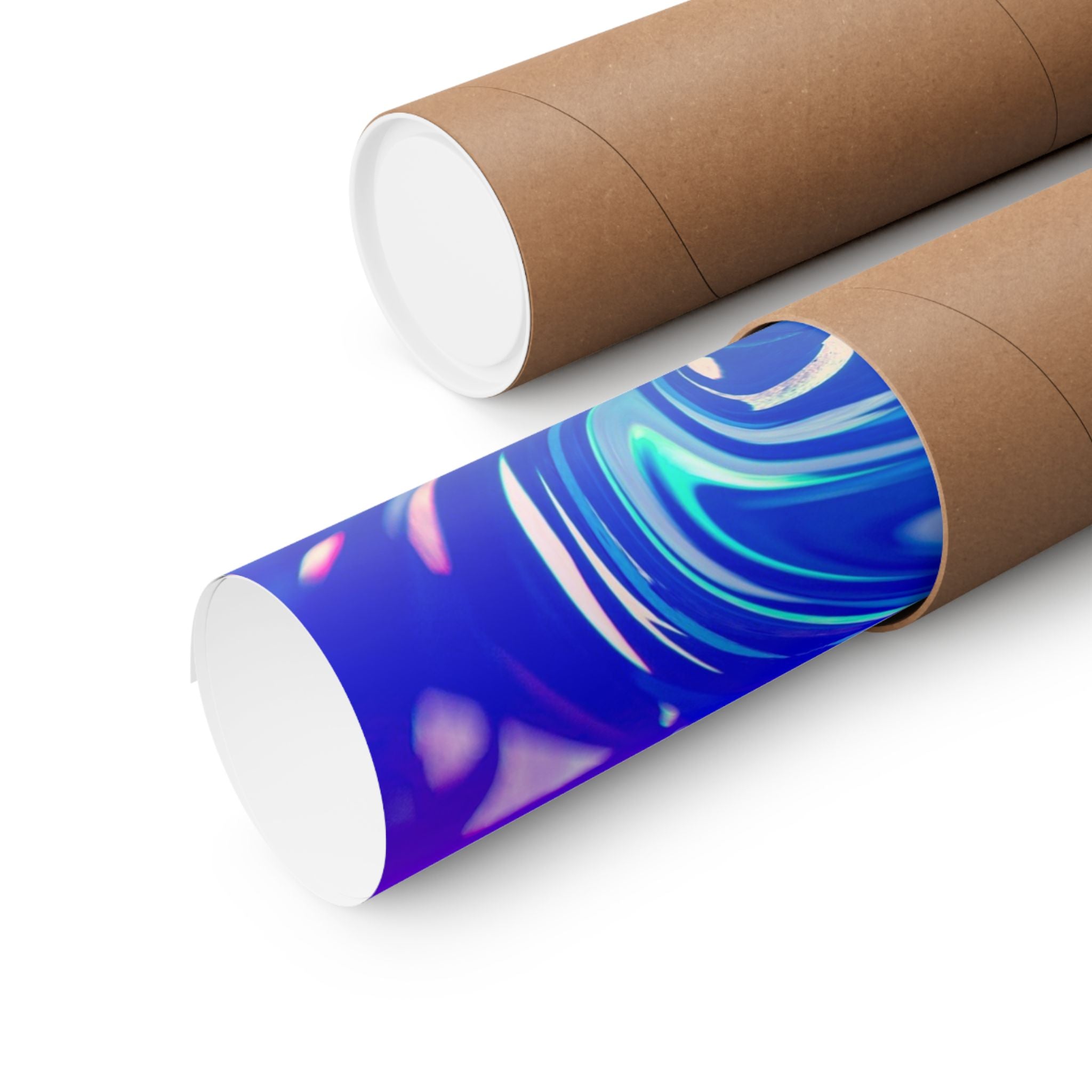 Trippy Holographic Matte Poster Print