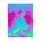 Melted Zone Poster - Surreal Melting Abstract Art Print