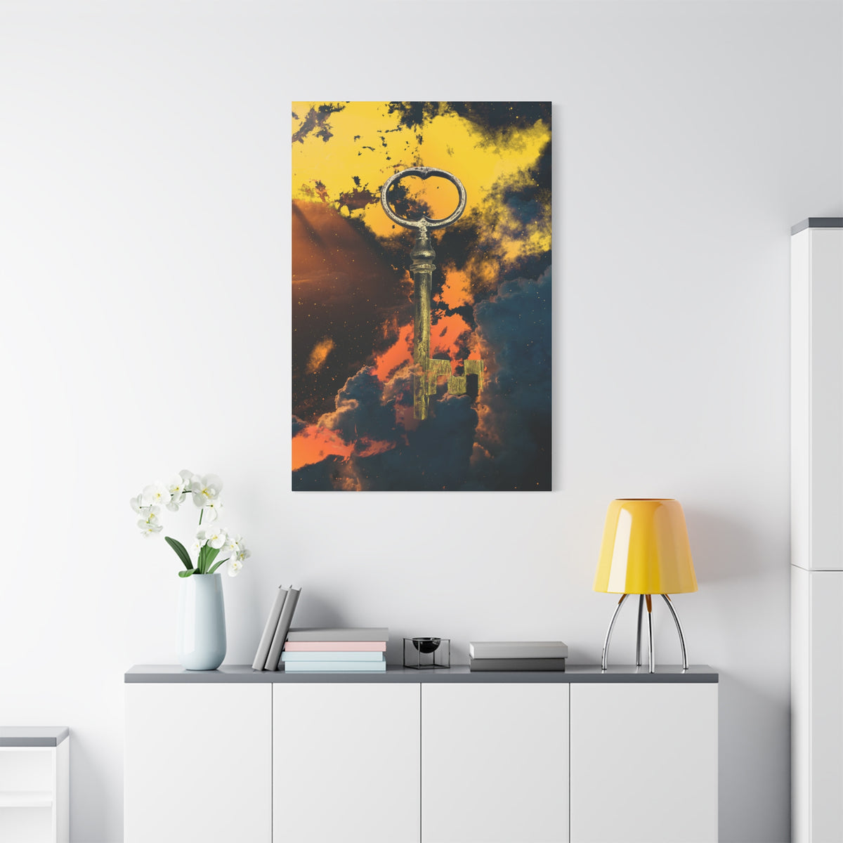 Key To The Kingdom Canvas Wall Art - Fantasy Mysterious Decor