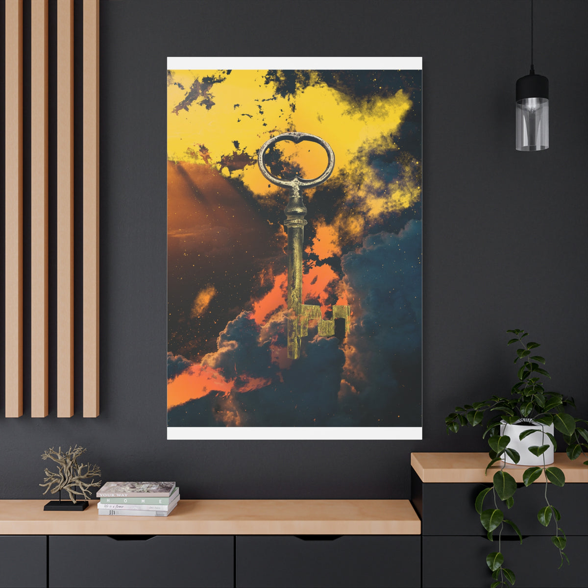 Key To The Kingdom Canvas Wall Art - Fantasy Mysterious Decor