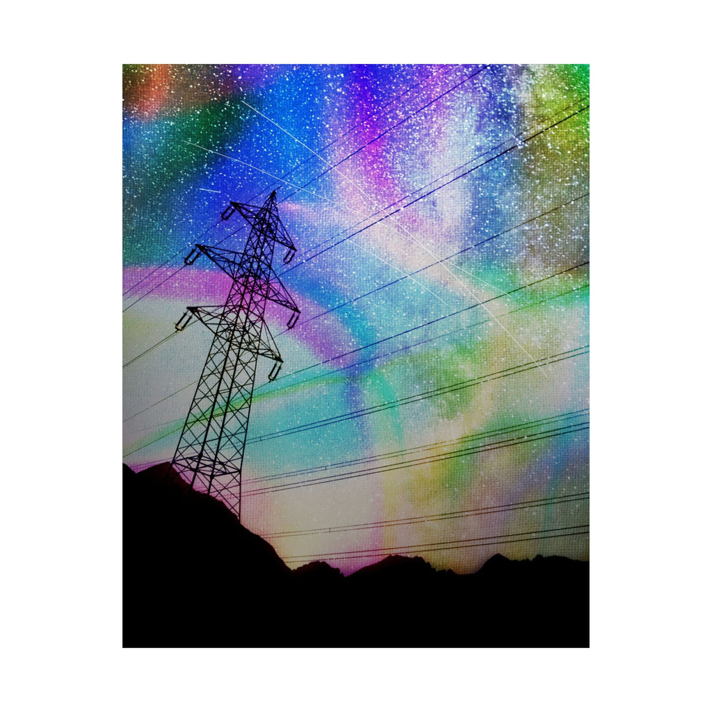 Solar Storm Poster - Vibrant Abstract Nebula Art Print