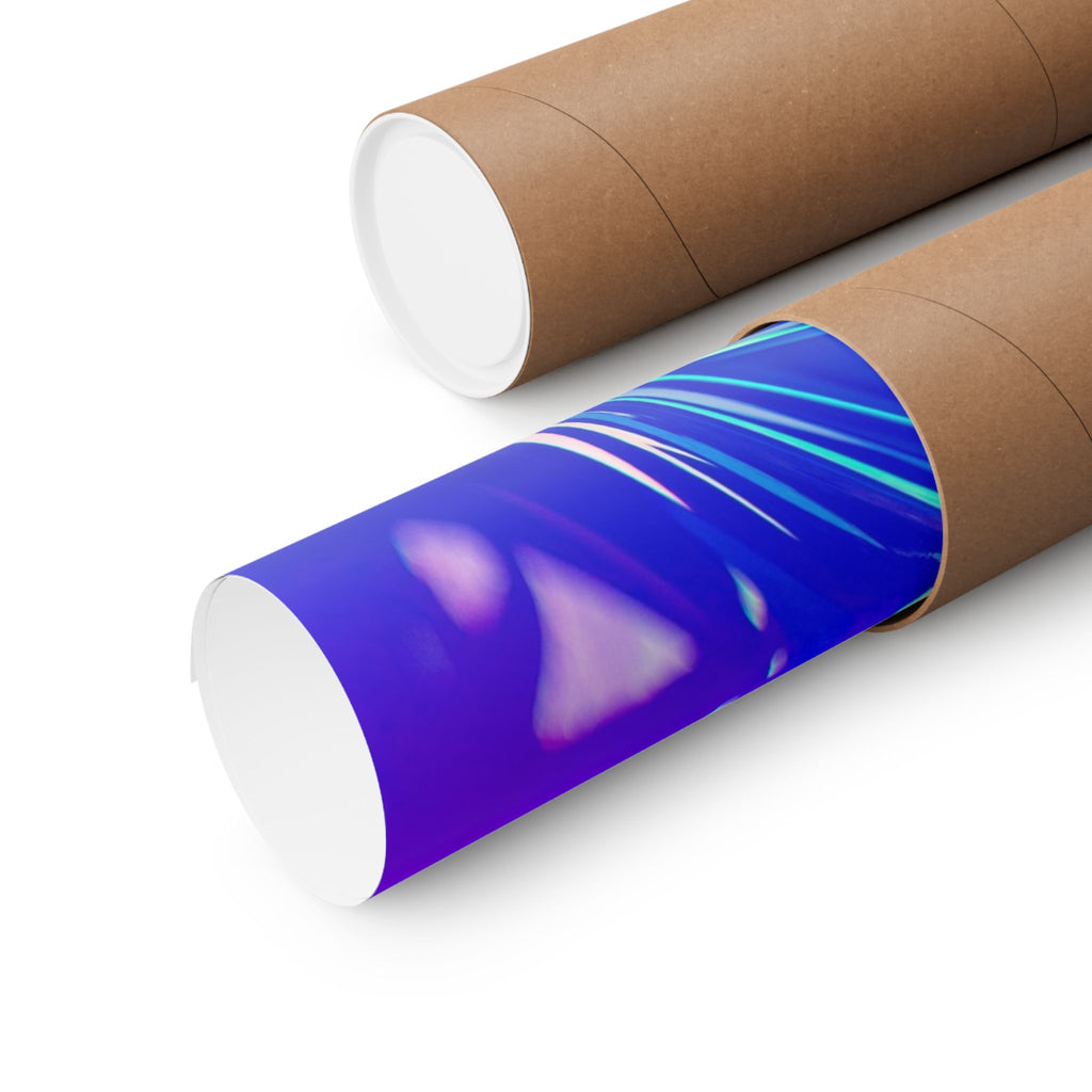 Trippy Holographic Matte Poster Print
