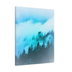 Blue Mountain Fog Canvas Art - Tranquil Blue Ridge Decor
