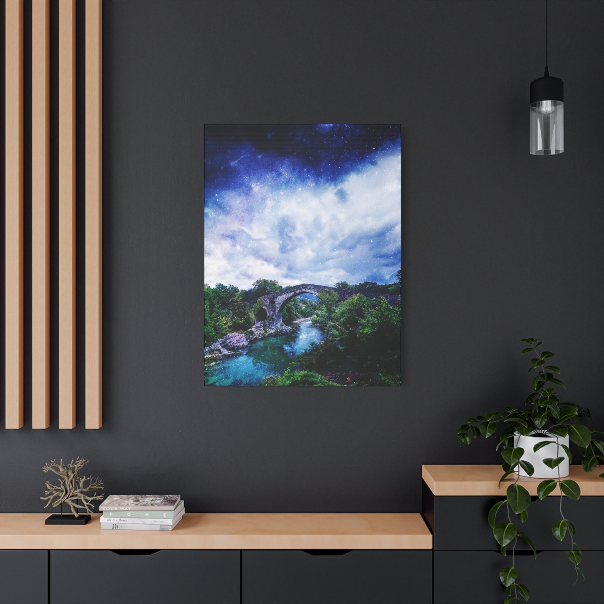 Enchanted Landscape Canvas Wall Art - Fantasy Forest Decor