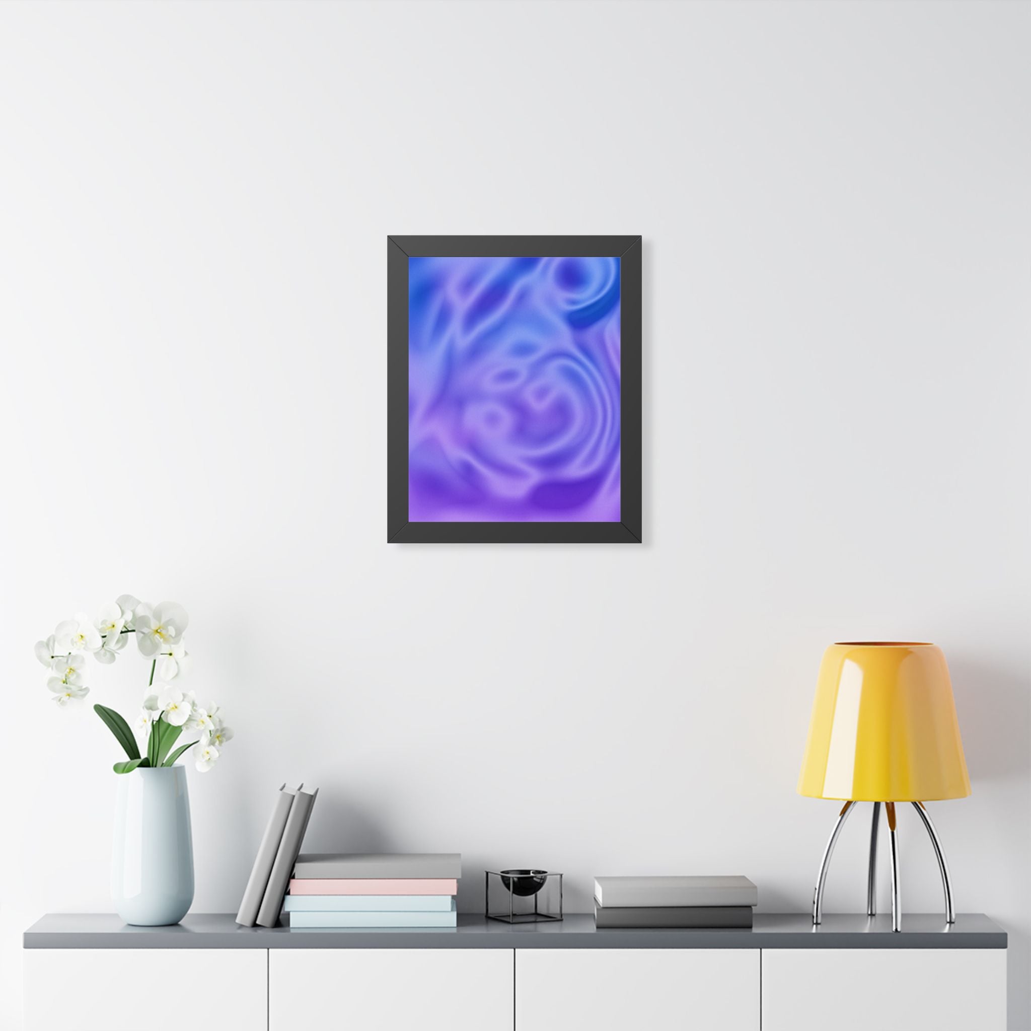 Liquid Metal Mist Pink Poster - Abstract Fluid Art Print