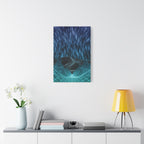 Cyber Wave Escape Canvas Print - Retro Futurism Vaporwave Decor