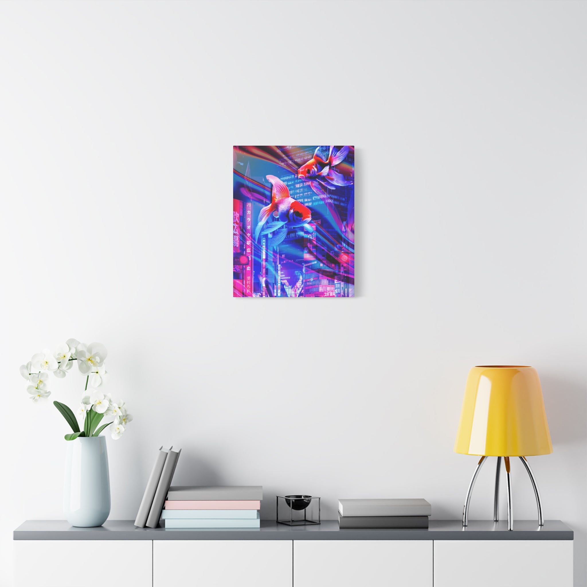 Japanese Punk FX.2 Koi Fish Canvas Art - Special Edition Zen Garden Decor