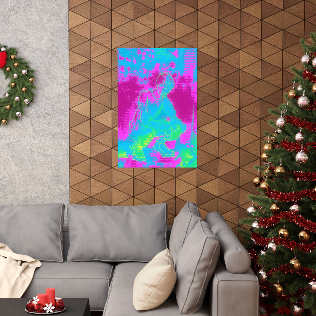 Melted Zone Poster - Surreal Melting Abstract Art Print