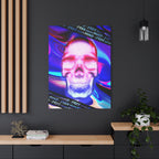 Free Your Mind Canvas Wall Art - Psychedelic Skull Portrait Decor