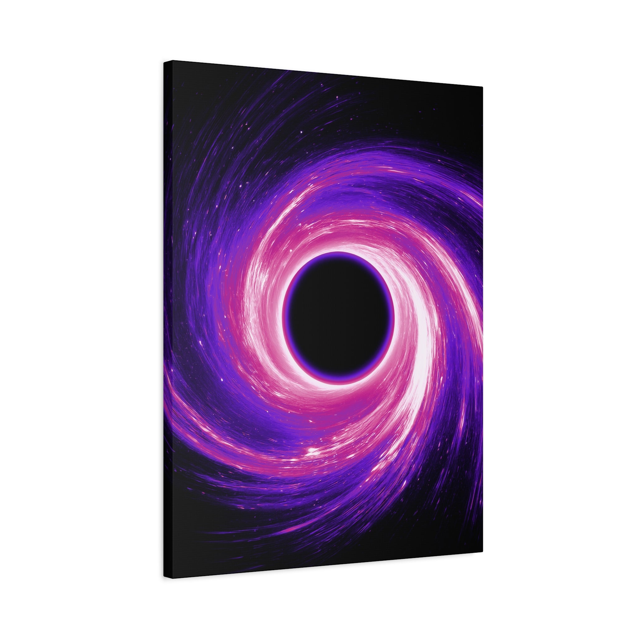 Neon Wave Horizon Canvas Wall Art - Retro 80s Cyberpunk Sunset
