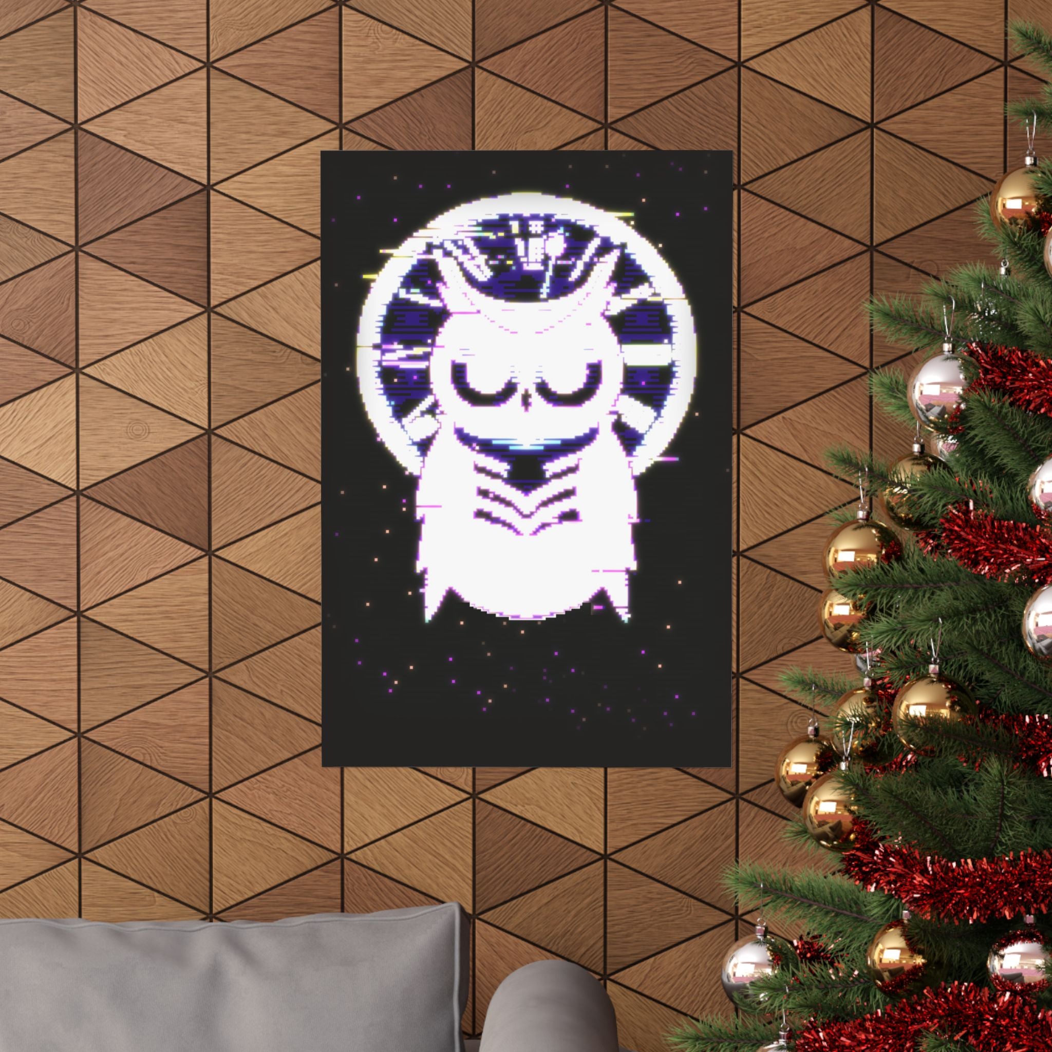 Owl of Time Poster - Surreal Clock Owl Art Print