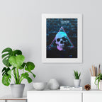 Skull Wall Art Framed Poster - Dark Gothic Skull Print