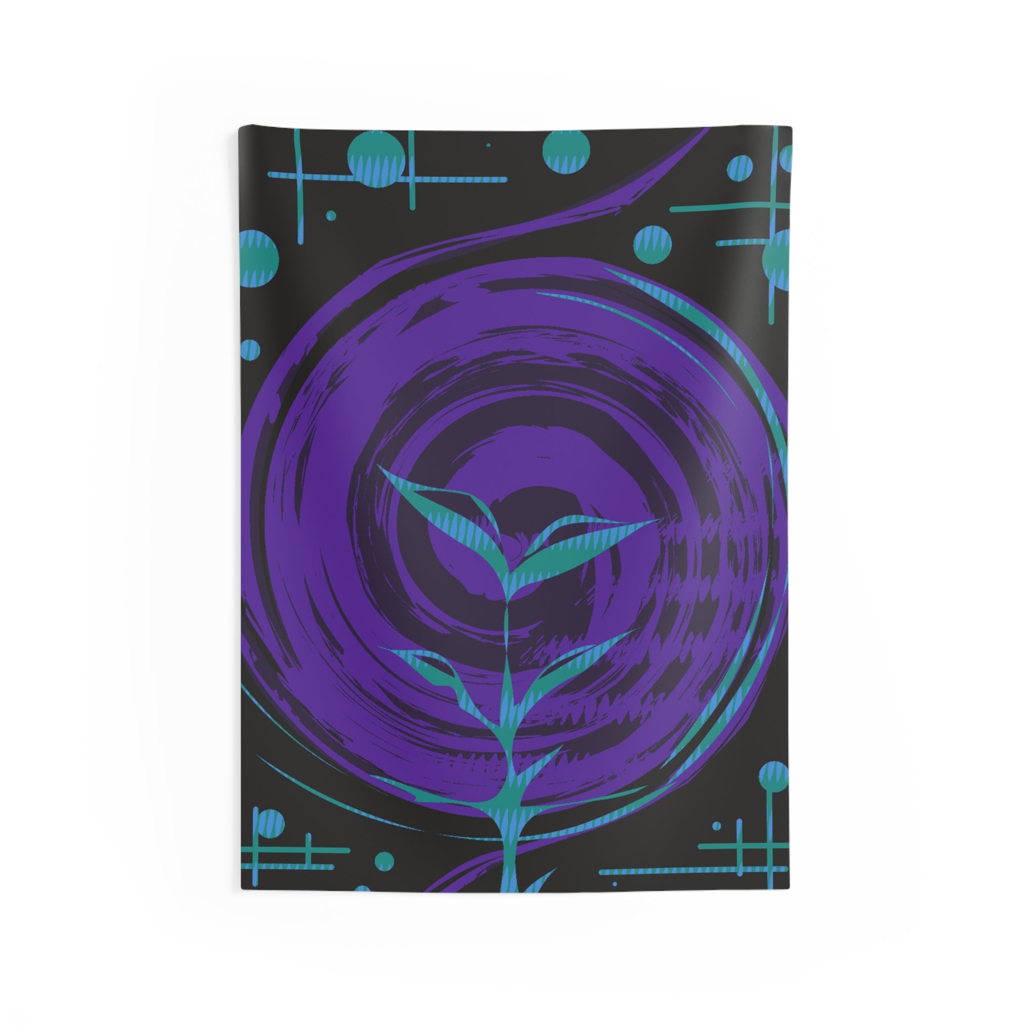 Cosmic Life Tapestry - Celestial Abstract Wall Hanging