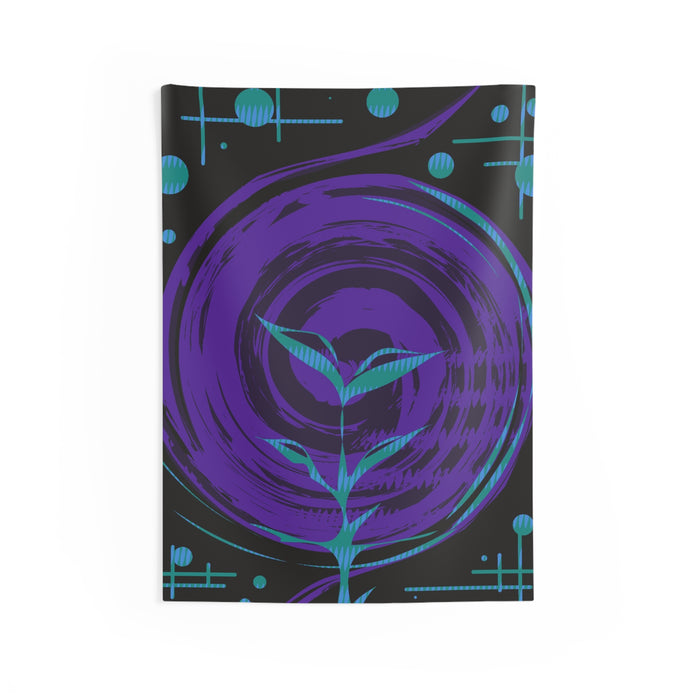Cosmic Life Tapestry - Celestial Abstract Wall Hanging