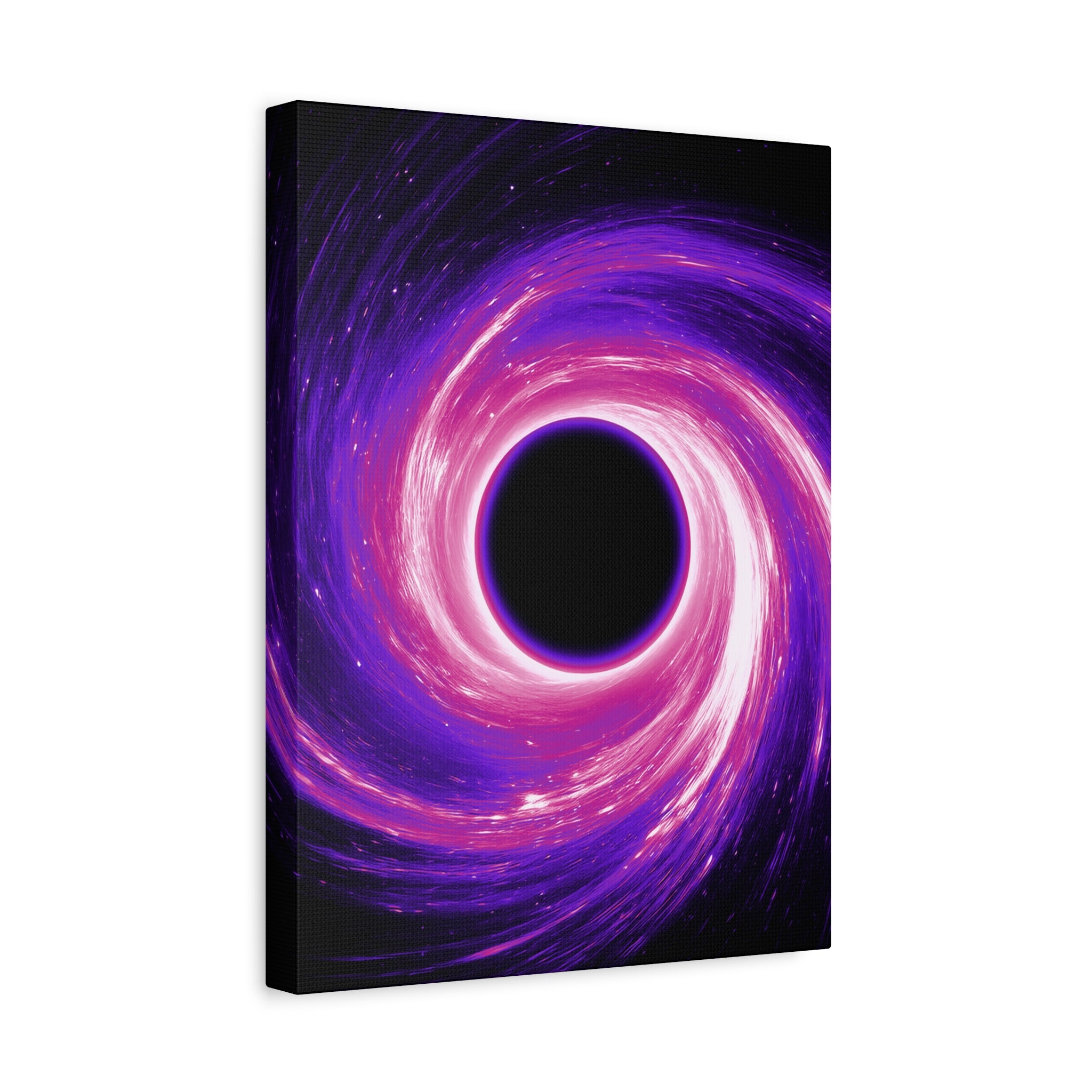 Neon Wave Horizon Canvas Wall Art - Retro 80s Cyberpunk Sunset