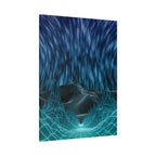 Cyber Wave Escape Canvas Art - Futuristic Neon Synthwave Decor