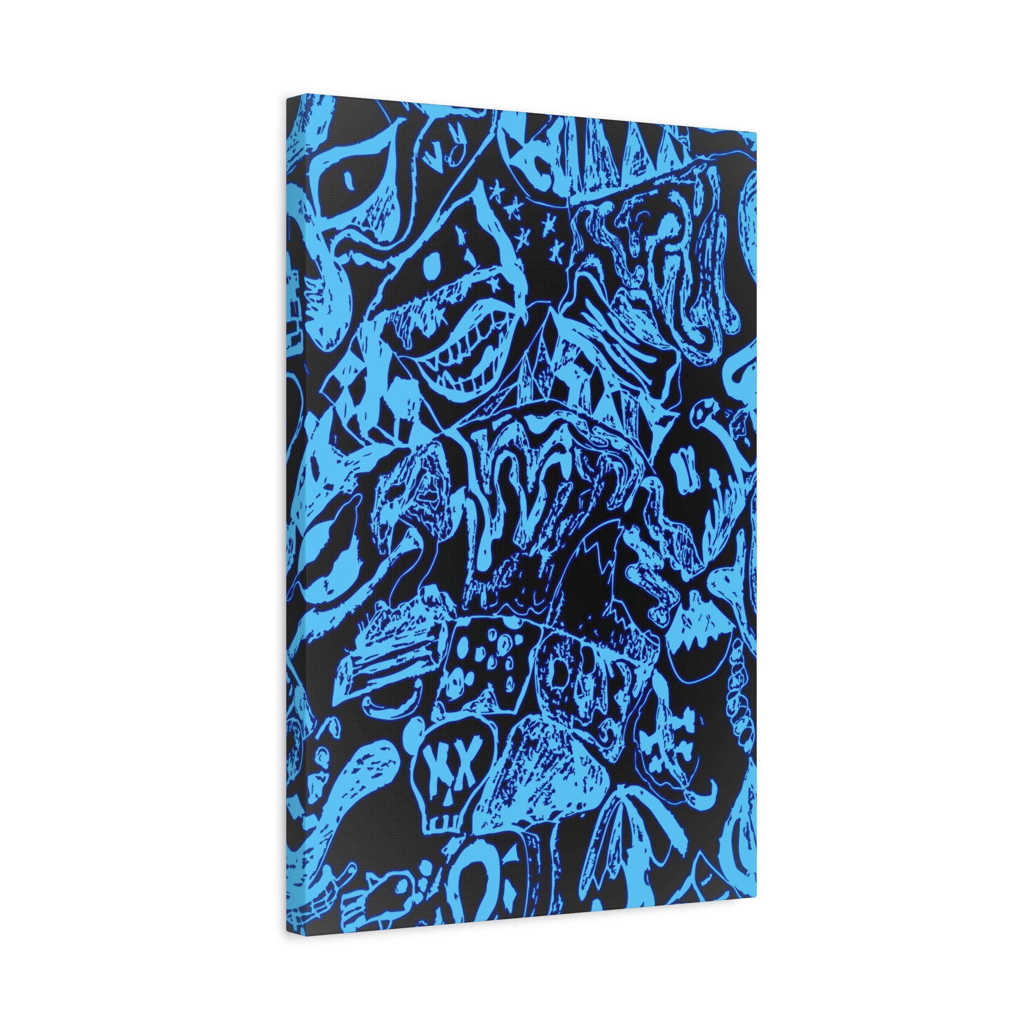Doodles of a Lost Mind Canvas Art - Psychedelic Abstract Mindscape