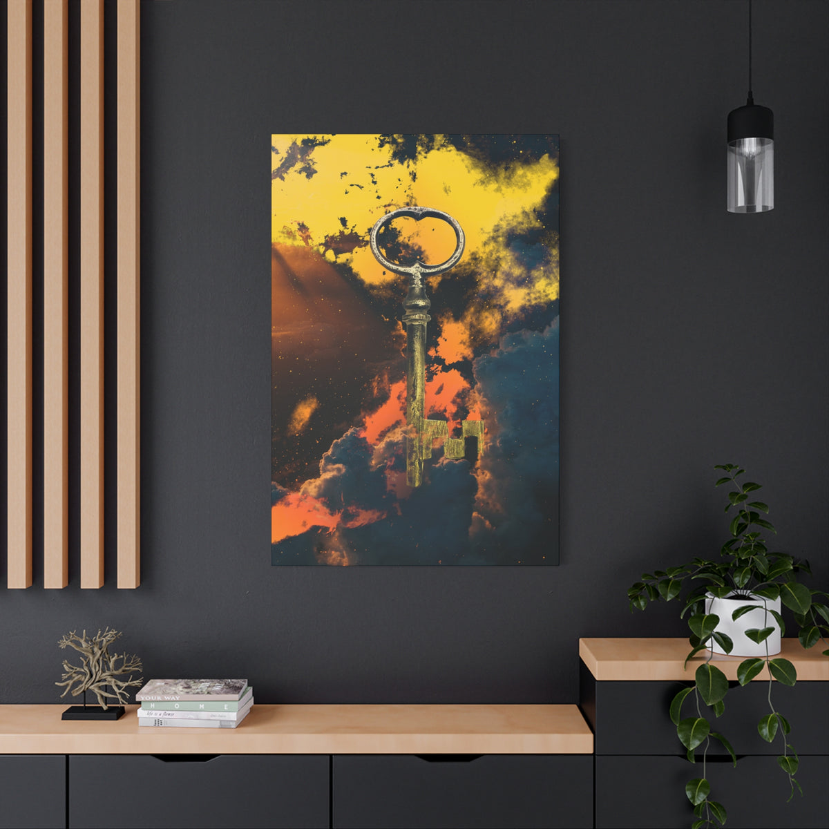 Key To The Kingdom Canvas Wall Art - Fantasy Mysterious Decor