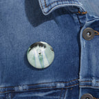 Laser Cat Pin - Galaxy Space Feline Art Button