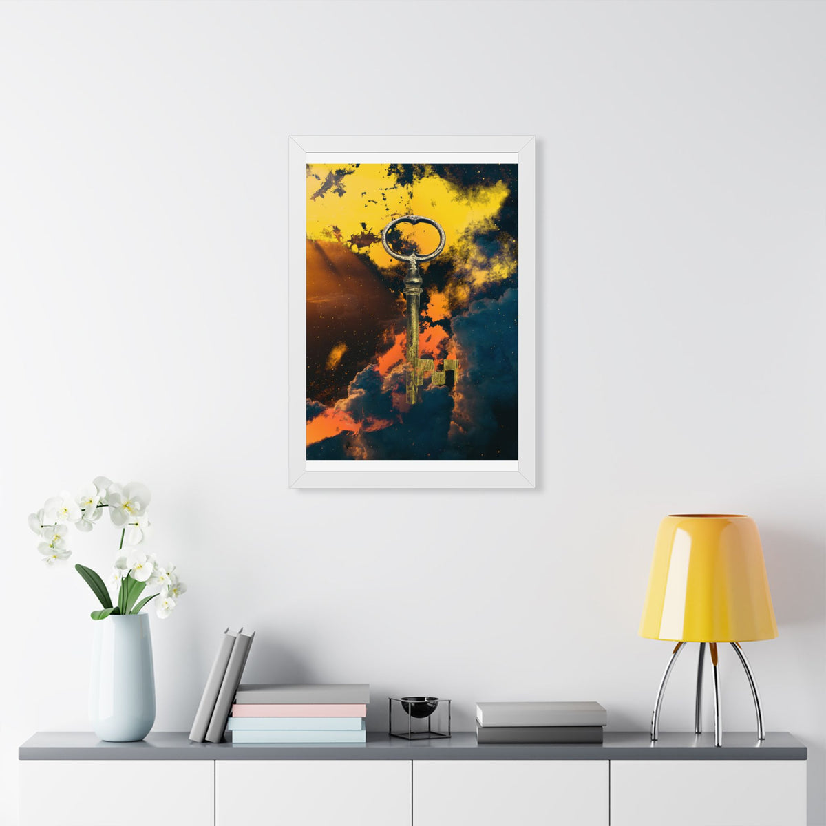 Key To The Kingdom Framed Poster - Fantasy Mysterious Wall Art
