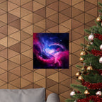 Light Nebula Poster Print - Cosmic Cloud Space Art