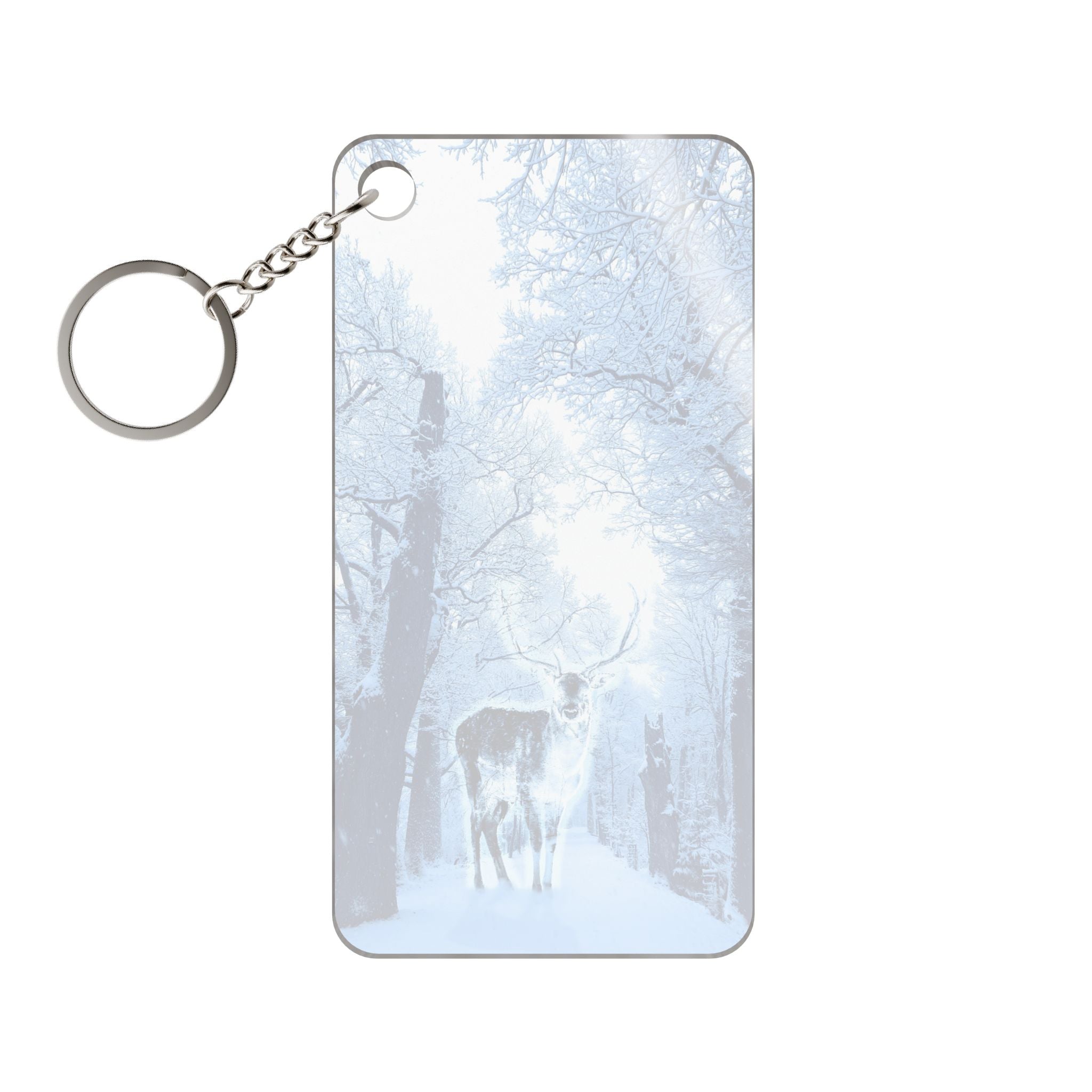 Cosmic Deer Keychain - Celestial Animal Acrylic Charm