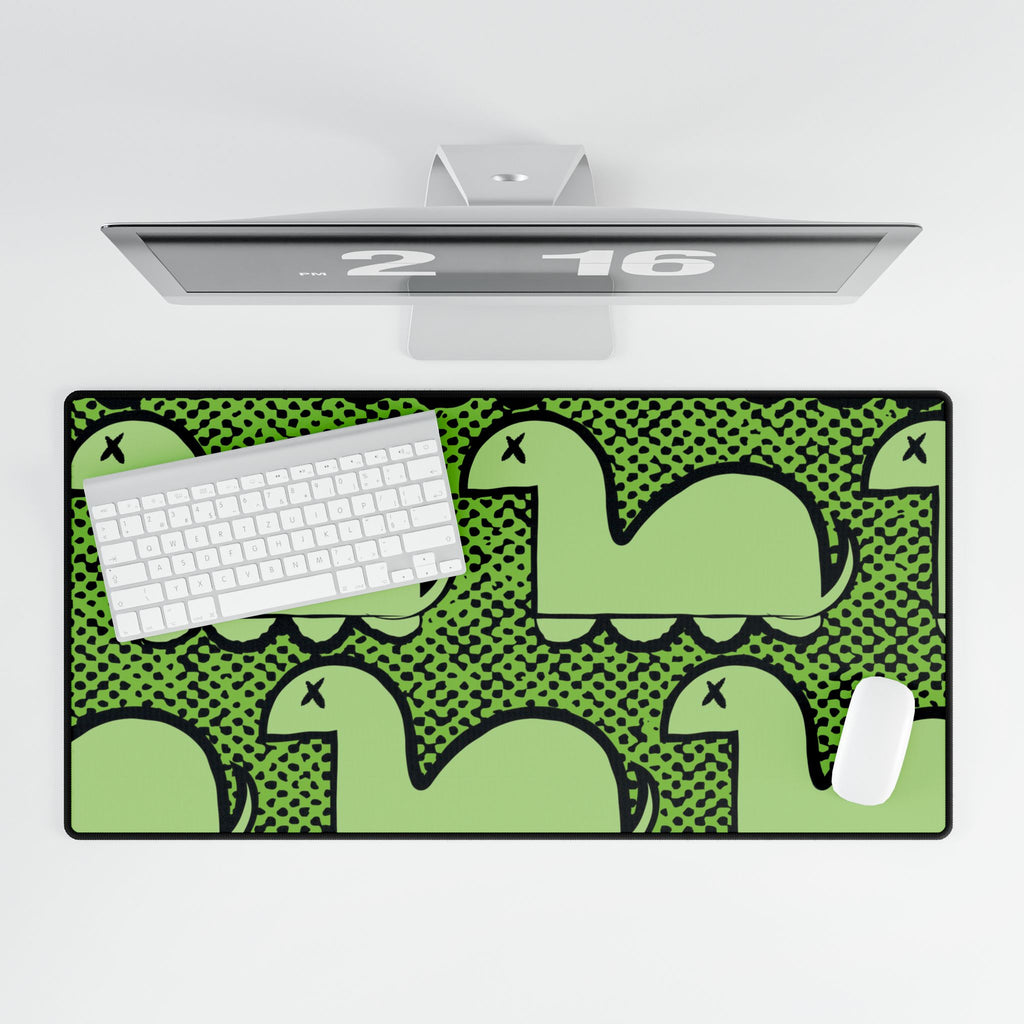 Dino Rampage Desk Mat - Dinosaur City Attack Mouse Pad