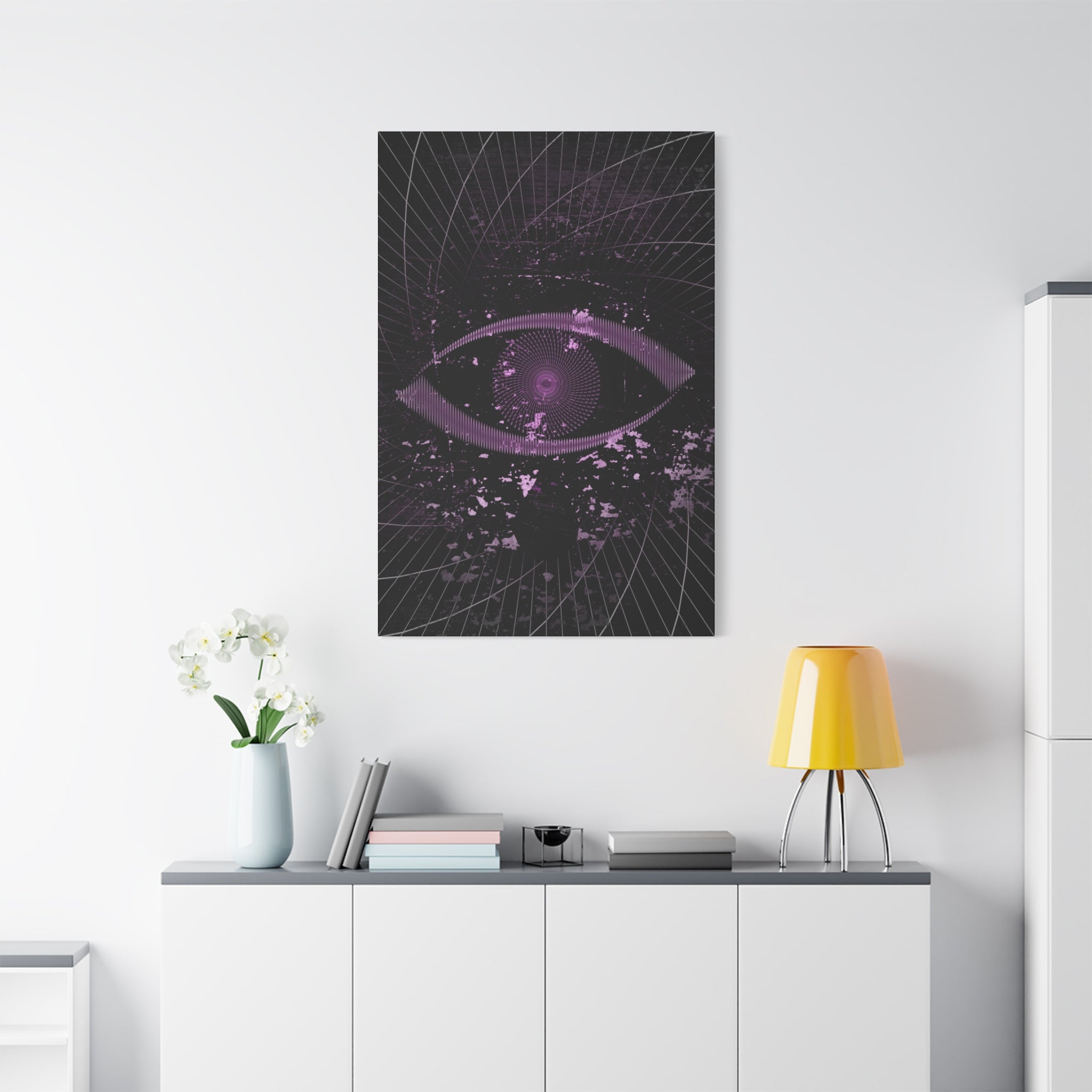 Eye of the Lost Canvas Wall Art - Surreal Dark Third-Eye Decor