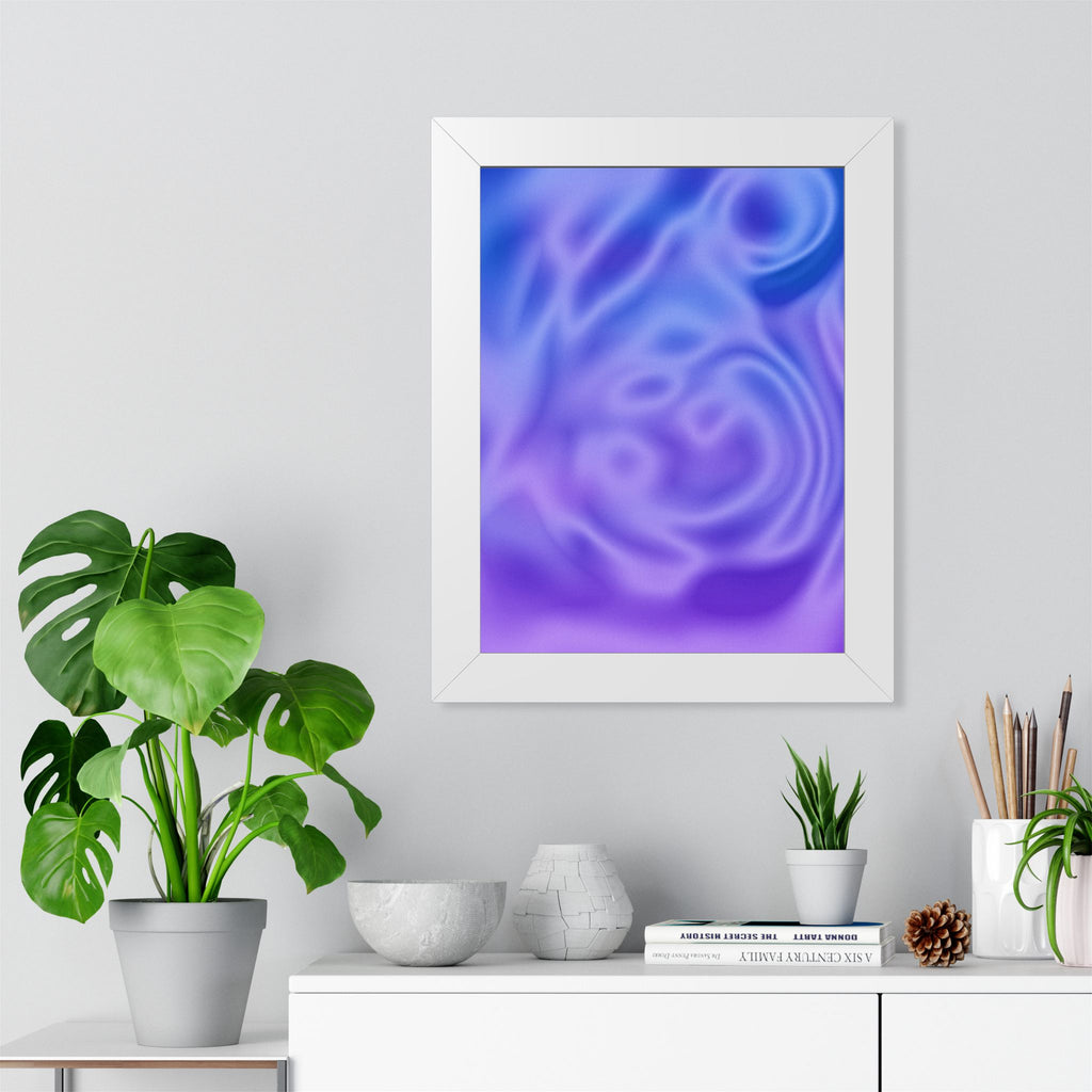 Liquid Metal Mist Pink Poster - Abstract Fluid Art Print