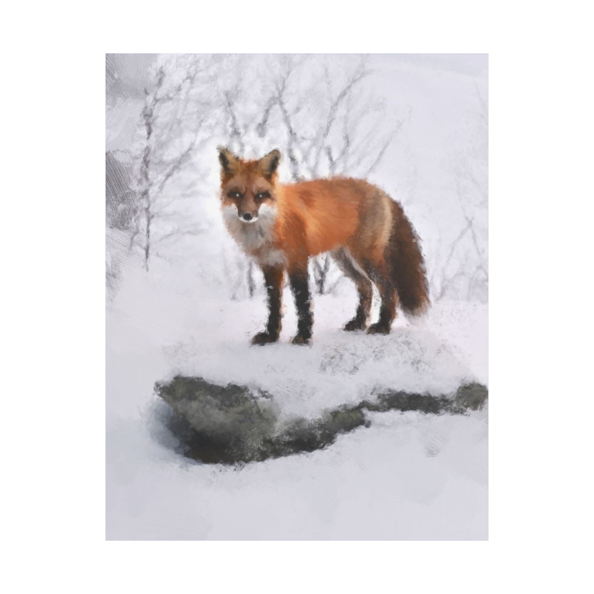 Sprit of The Fox Painting Matte Poster Print