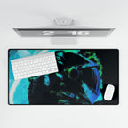 Grunge Space Man Mouse Pad - Splatter Astronaut Desk Mat