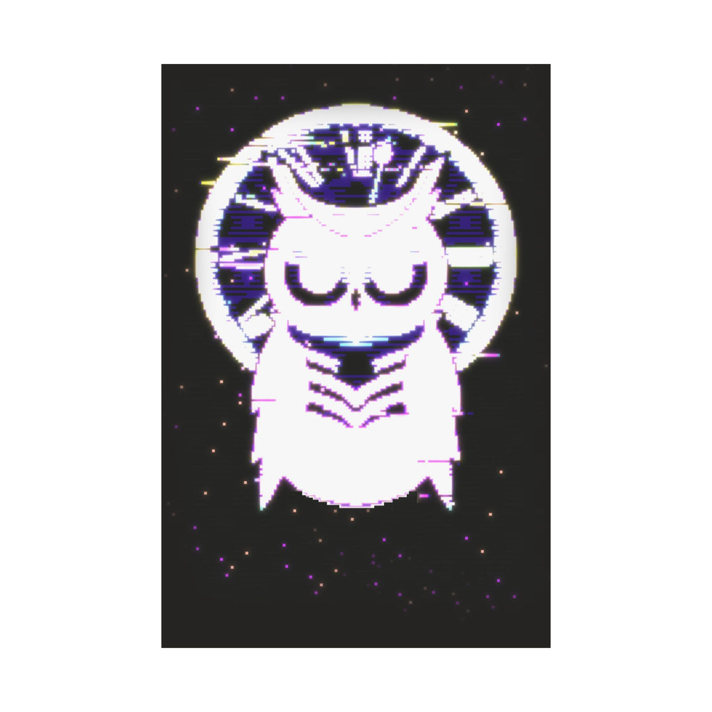 Owl of Time Poster - Surreal Clock Owl Art Print