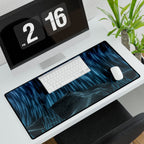 Cyber Wave Escape Retro Grid Desk Mat - Synthwave Mouse Pad