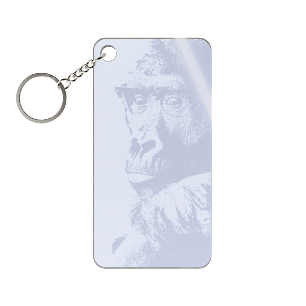 Educated Gorilla Keychain - Abstract Animal Acrylic Charm
