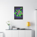 90s Paranoia Canvas Wall Art - Grunge Glitch Trippy Decor