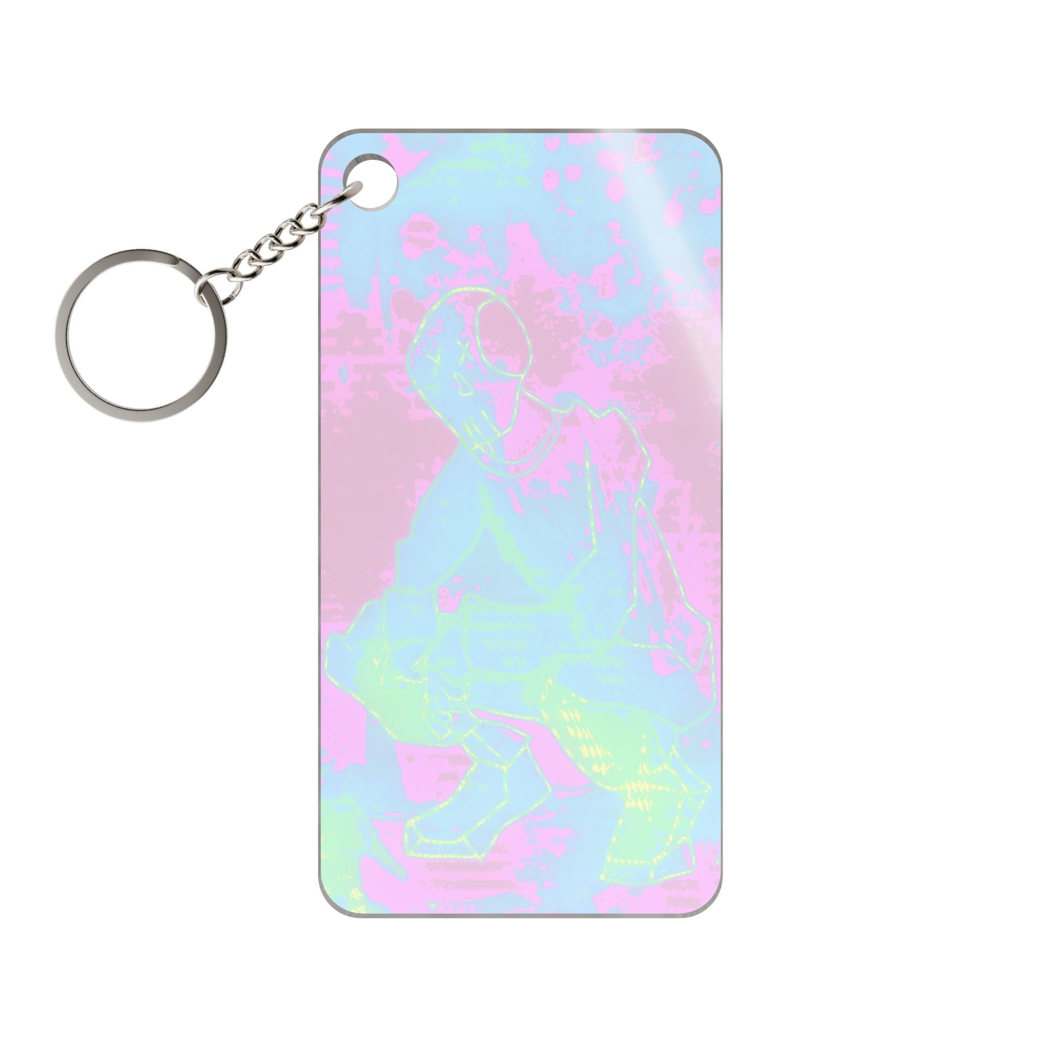 Melted Zone Keychain - Abstract Melt Acrylic Charm