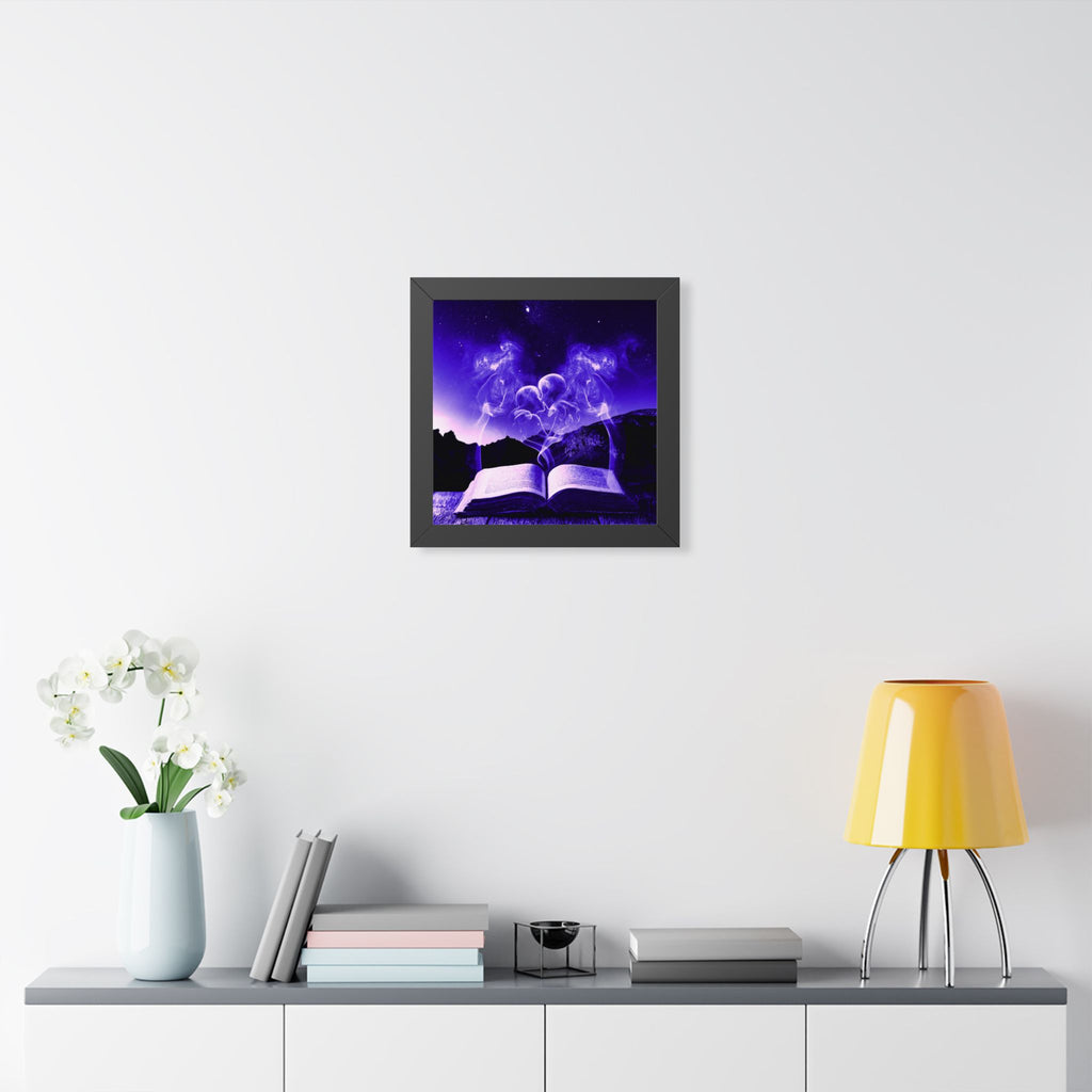 Magic Book Love Spell Framed Poster - Witchy Fantasy Wall Art