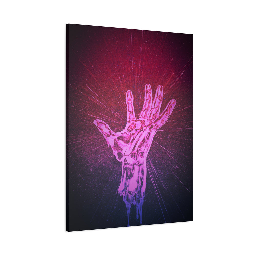 Hand of the Stars Galaxy Canvas Art - Mystical Astrology Wall Decor