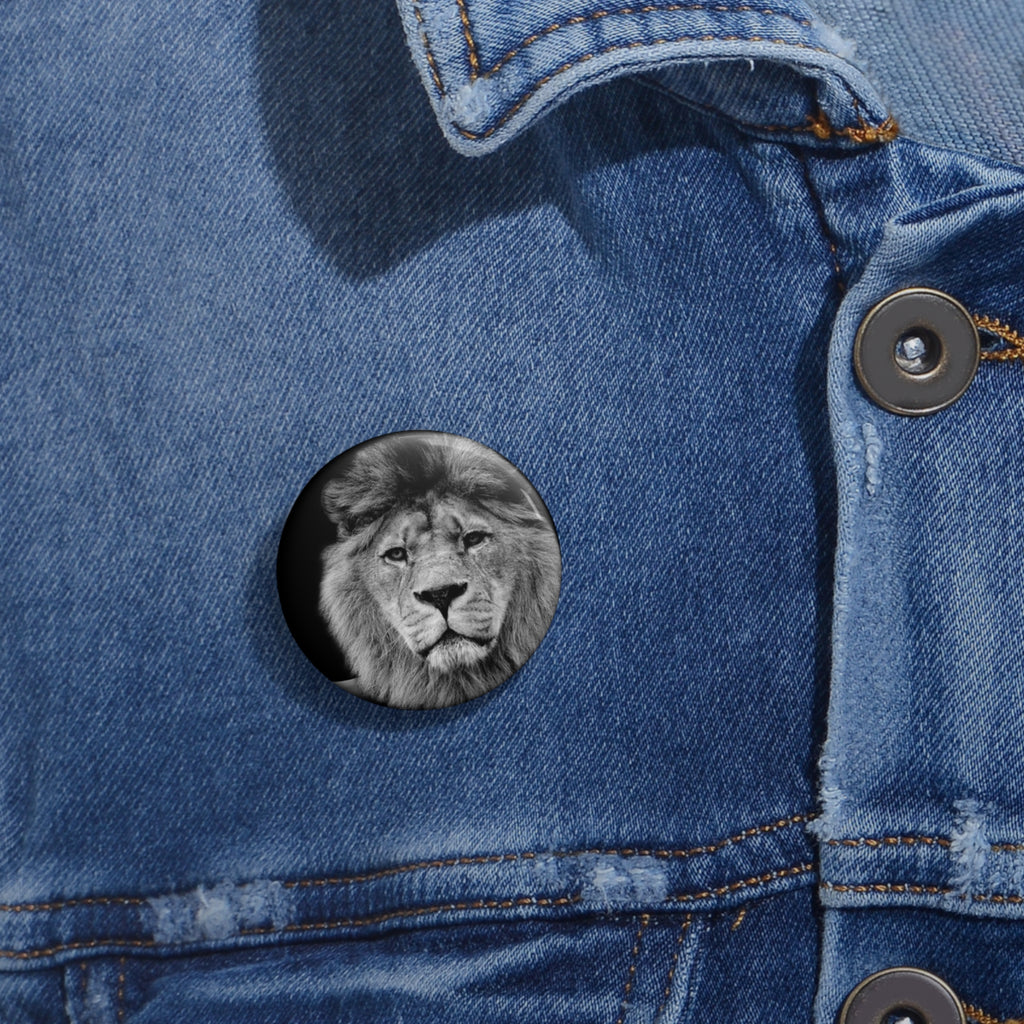 Lion in a Suit Pin - Business Animal Art Button