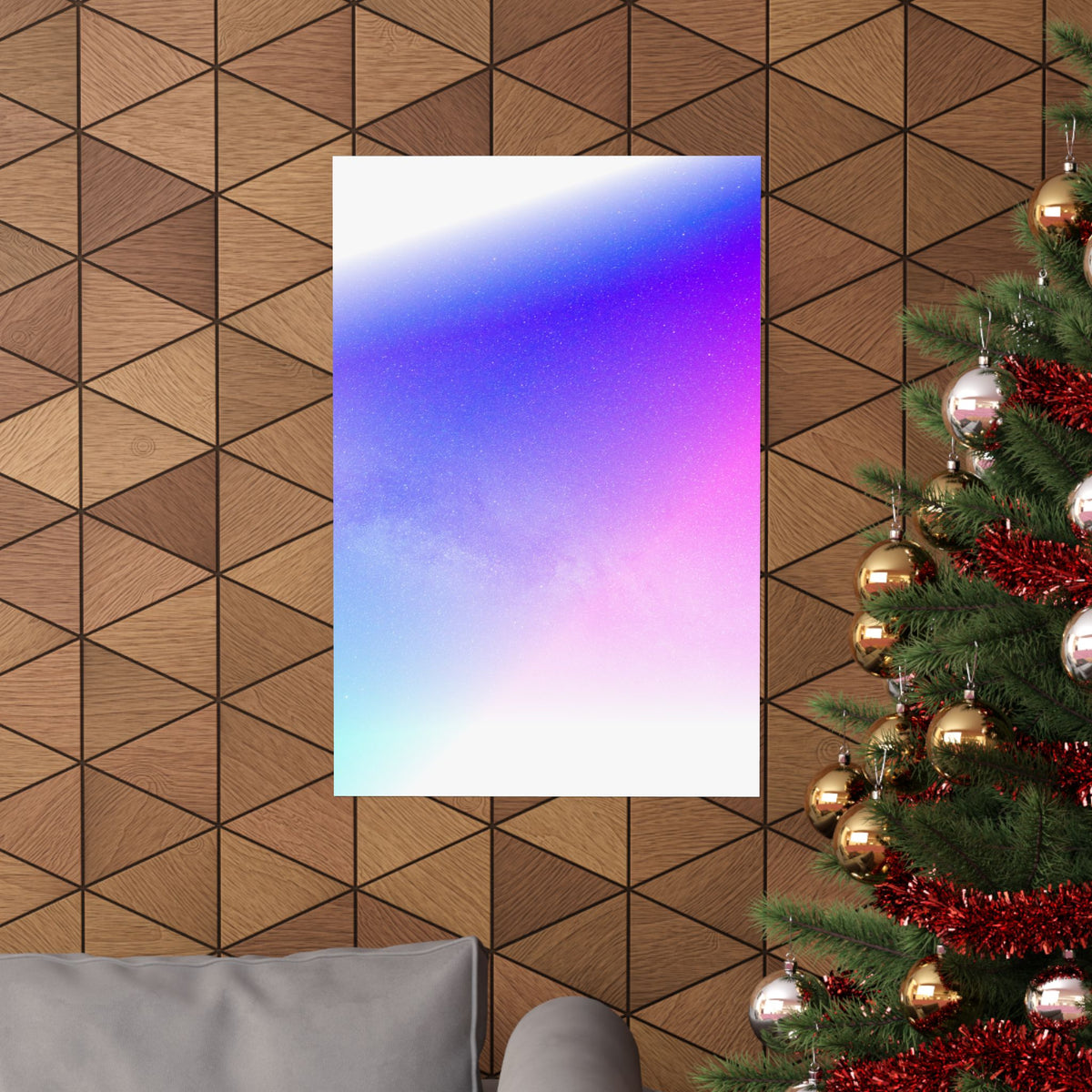 Starfield Space Galaxy Poster - Cosmic Purple Art Print