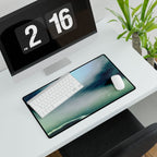 Sunset Space Mountains Retro Vaporwave Peaks Desk Mat Mousepad
