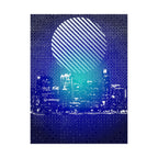 Chicago Pixel Art Poster - Retro 8-Bit Skyline Print