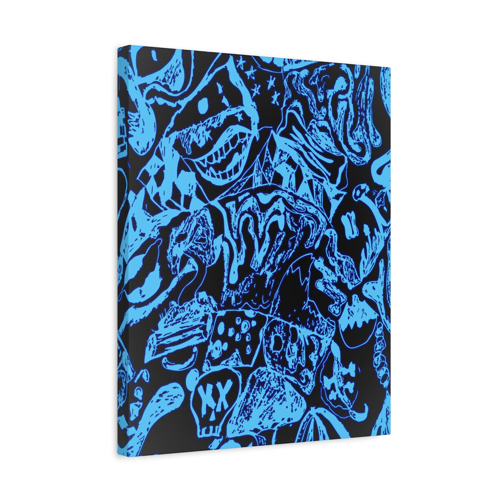Doodles of a Lost Mind Canvas Art - Psychedelic Abstract Mindscape