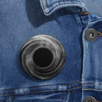 Deep Space Black Hole Pin - Cosmic Art Button