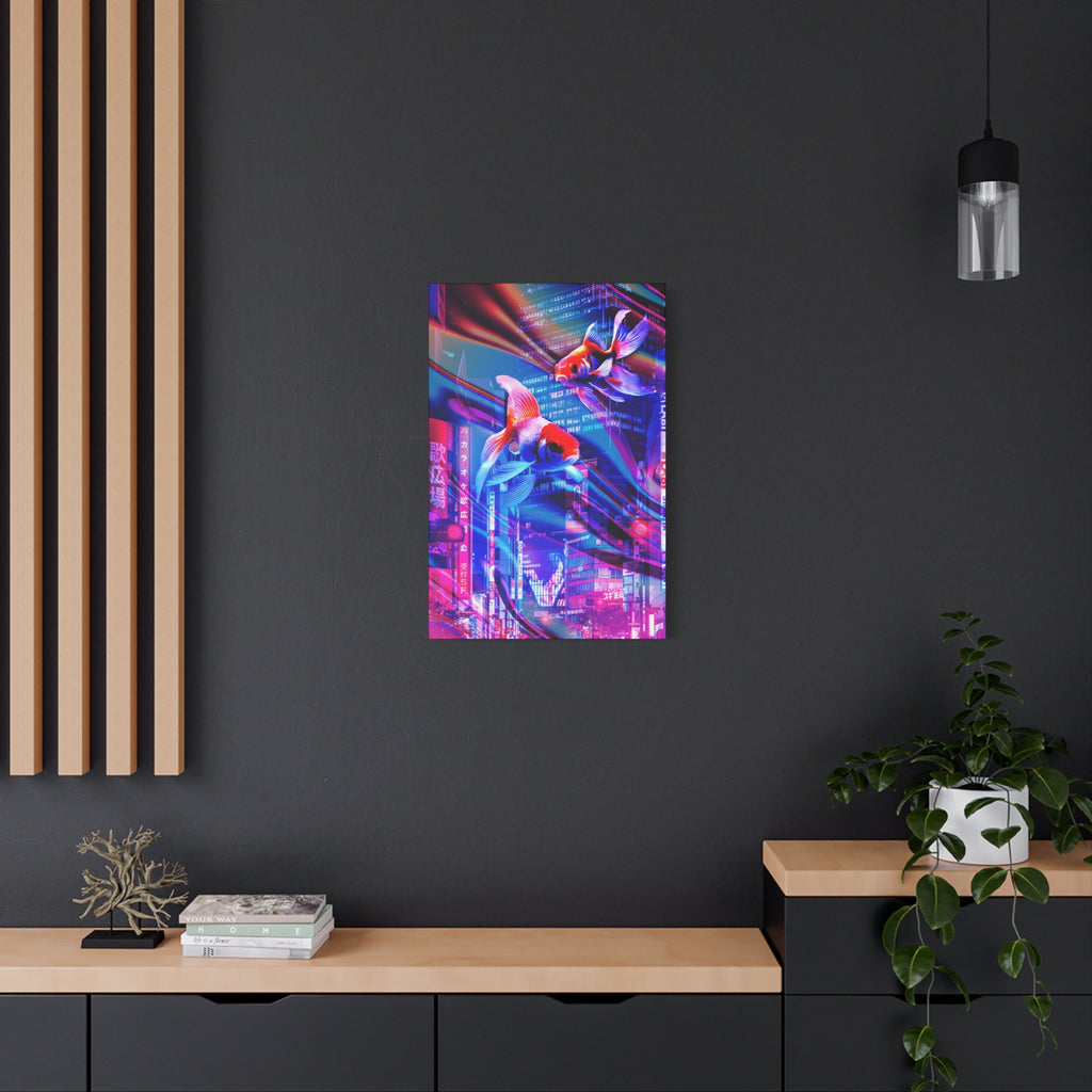 Japanese City Punk Special Edition Canvas Wall Art - Neon Japan Street
