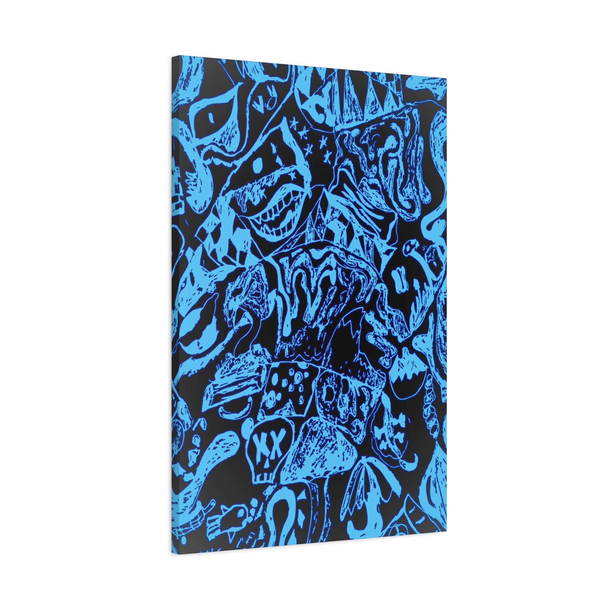 Doodles of a Lost Mind Canvas Art - Psychedelic Abstract Mindscape