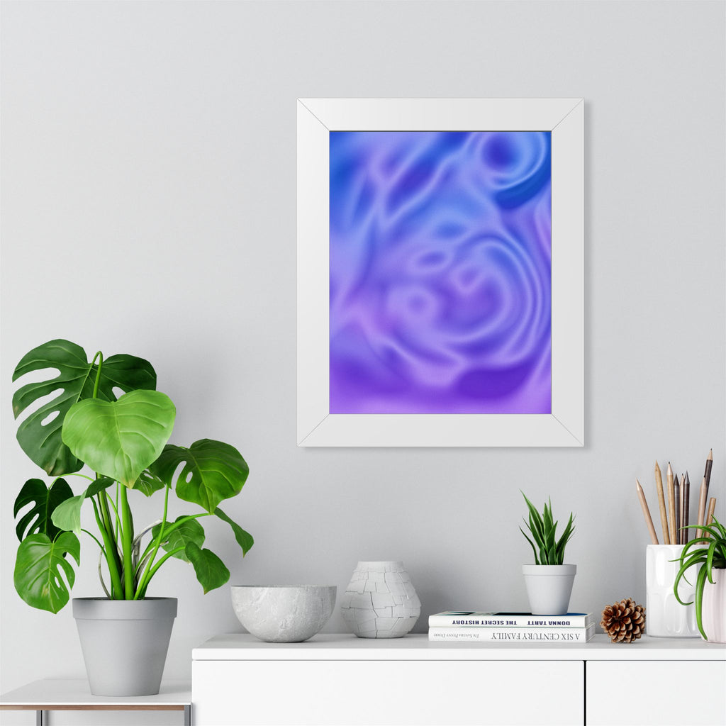 Liquid Metal Mist Pink Poster - Abstract Fluid Art Print